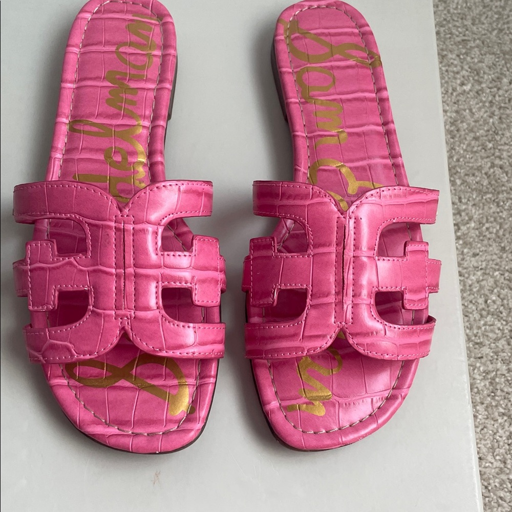 Sam Edelman pink Slide Sandals